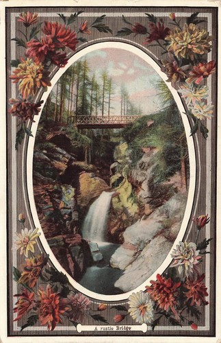 Rustie bridge postcard c1910 - bridge,