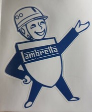 Lambretta Man Scooter  Decal Sticker