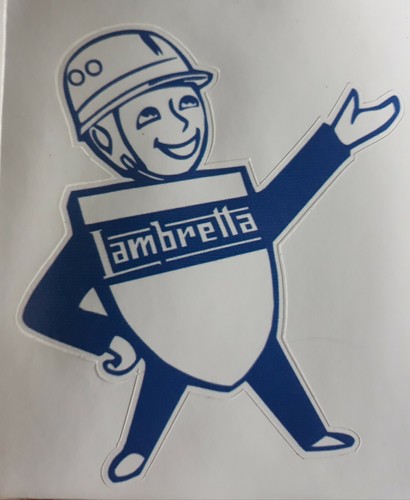 Lambretta man scooter decal - ,