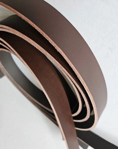 Brown veg tanned hide leather - tanned,