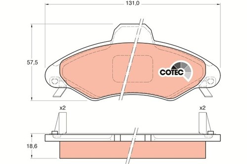 Trw gdb1349 brake pad set - trw,