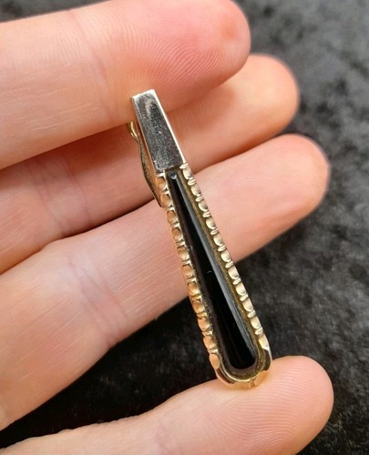 Vintage gold plated tie bar - vintage,