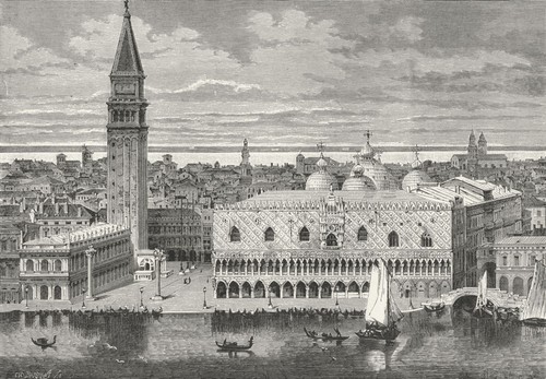 Venice c1885 - venice., old