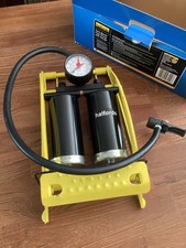 Twin Barrel Foot Pump with Gauge