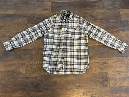 Rrl flannel tan black - flannel,
