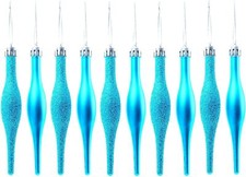 10 DROPLET BAUBLES CHRISTMAS