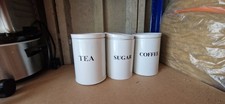 Tea Coffee Sugar Canisters Set