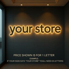 Illuminated & Non-Illuminated 3D Channel Letters – Front, Back & Combo Signs