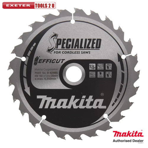 Makita 165mm tooth circular - 25,
