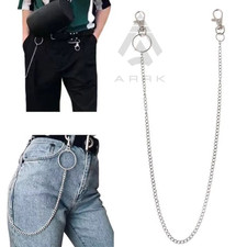 Silver Punk Jean Chain Waist