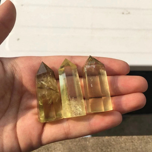 Small natural yellow citrine - small,
