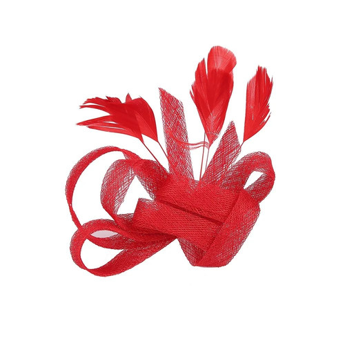 Women sinamay feather loops - sinamay,