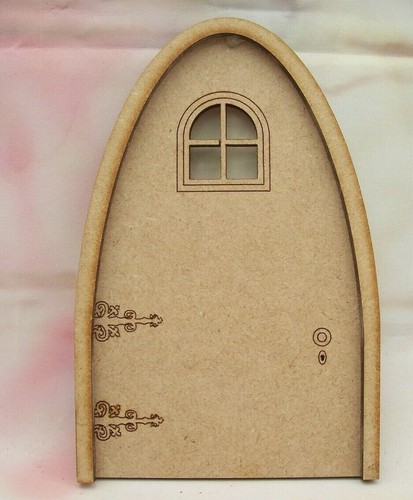 Mdf wooden fairy door craft - wooden,