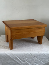 Vintage Mid-Century 1970s Danish Solid Pine Stool