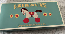 Charlie The Circus Horse Muslin, Baby Hat And Bib.  BNIB