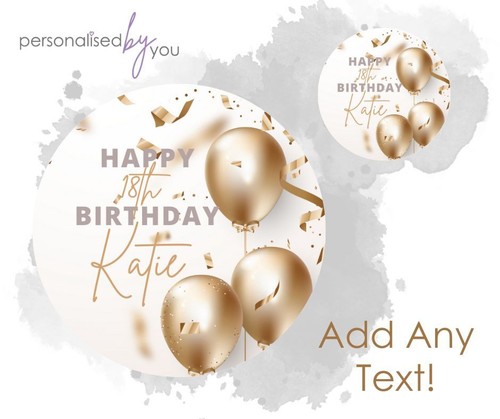 Personalised custom round - personalised,