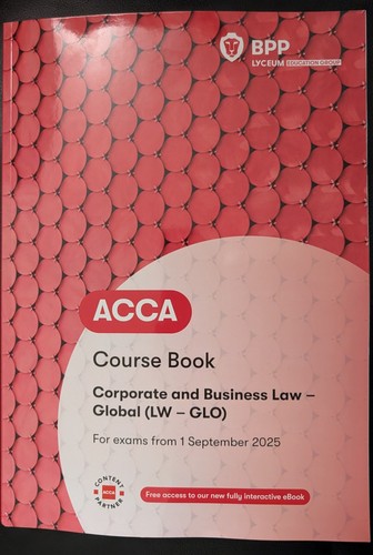 Acca bpp course book lw - bpp,