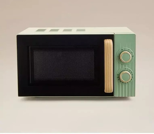 Scandi green manual microwave - scandi,