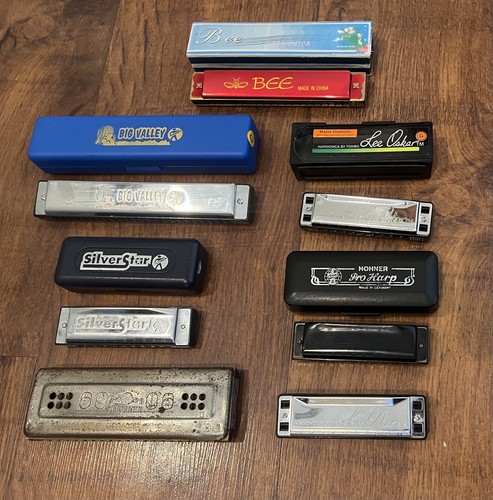 Vintage harmonicas assorted - harmonicas,