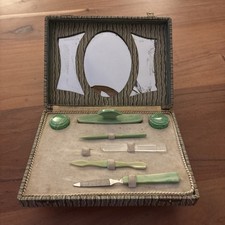 Antique / Vintage Immac Manicure Set Green
