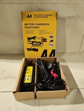 AA Car Essentials LED Display Smart Battery Charger And Maintainer For 6V & 12V