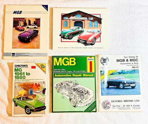 Lot mgb mgc repair - of, (5)