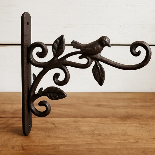 Cast iron bird wall - iron,