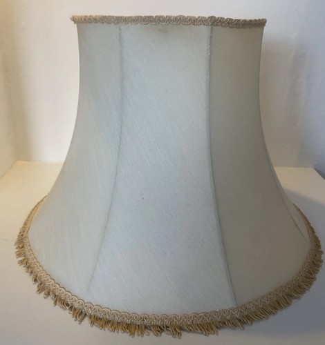 Large cream braided tasseled - large,