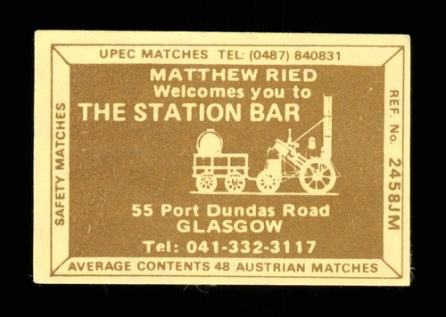 Matchbox label pub - label, the