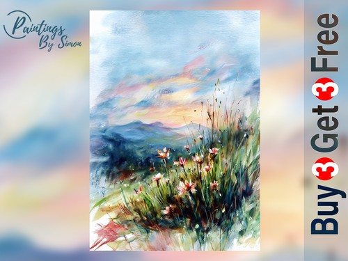 Wildflower landscape - wildflower,