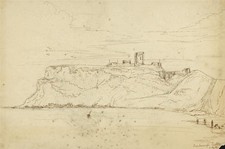 Scarborough Castle - Pen & Ink