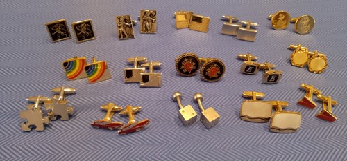 Pairs cufflinks job lot - cufflinks,