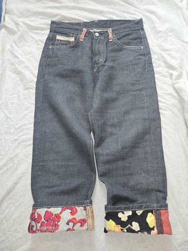 Vintage evisu capri jeans - vintage,