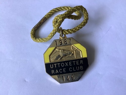 Horse racing members enamel - horse,