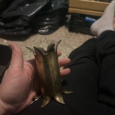 Trench art vase. vintage solid