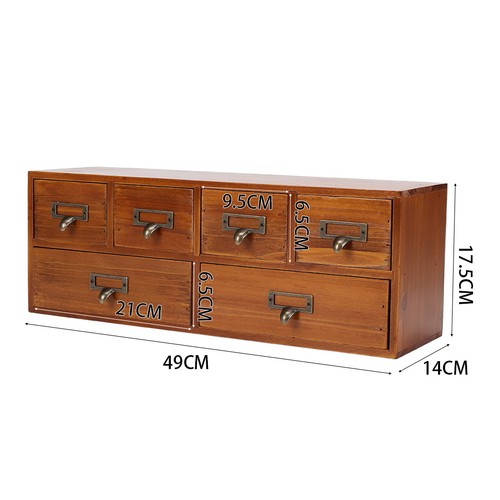 Rustic wooden drawers chest - wooden, of
