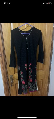 Ladies black embroidered small - embroidered,