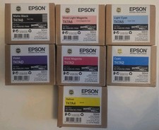 7 x New Official Epson Ink Cartridges for Epson SureColor SC-P900