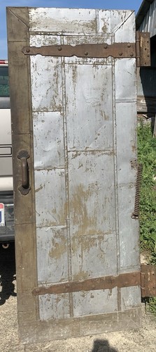 Very cool antique fire door - fire,