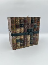 Huntley & Palmers Antique Biscuit Tin, 1920s Vintage Row of Books