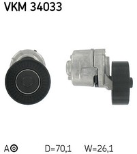 TENSIONER PULLEY, V-RIBBED