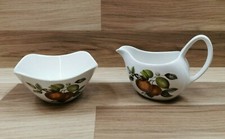 Vintage Midwinter Stylecraft Oranges & Lemons Milk Creamer Jug & Sugar Bowl