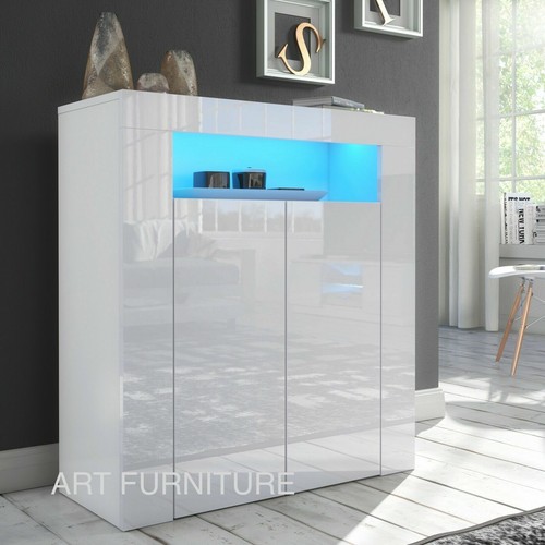 White sideboard cabinet - white,