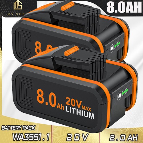0ah for worx 20v ion - 8.0ah,