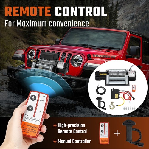 Heavy duty electric winch - heavy, 12v