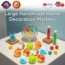 10x Large Jumbo Glass Marbles