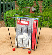 1950s Atomic magazine rack Mid Century Vintage