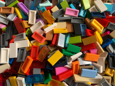 Lego 50 X 1x2 Flat Tiles 3069