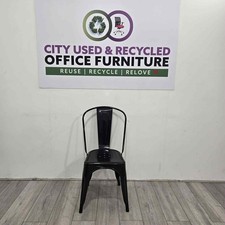 Toledo High-Back Stool, Black