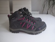 Gelert Womens Horizon Mid Waterproof Walking Hiking Boots -Grey/Pink UK6 EU39